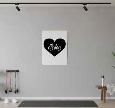 Poster ciclismo adesivo eu amo bicicletas - TenStickers