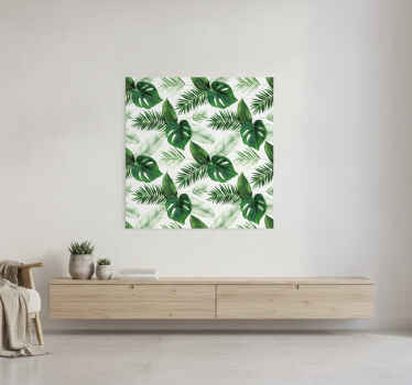 Poster de plantas desenho de folhas tropicais - TenStickers