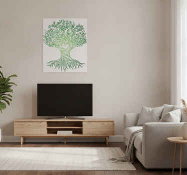 Poster árboles centro del corazón del árbol de la vida - TenVinilo