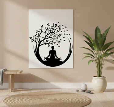 Poster árboles yoga árbol - TenVinilo