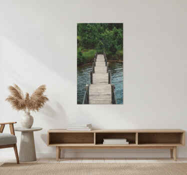 Poster árboles sendero del bosque - TenVinilo