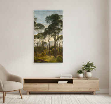 Poster árboles palmas tropicales suaves - TenVinilo