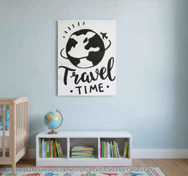 Poster mapamundi vinilo viaje por el mundo - TenVinilo