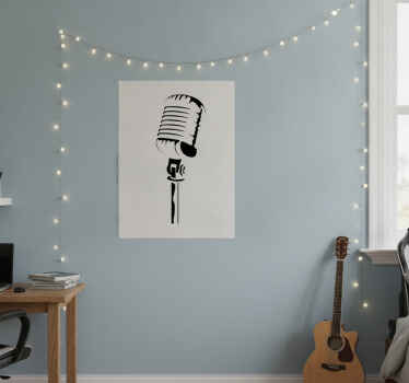 Poster musicales vinilo decorativo pequeño - TenVinilo