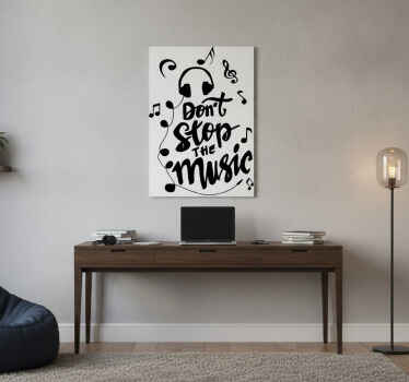 Poster musicales texto musical compuesto de notas - TenVinilo
