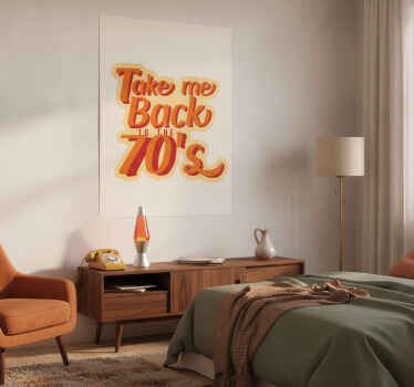 Poster vintage regreso a los 70's - TenVinilo