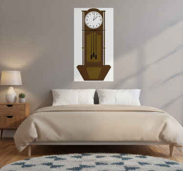 Poster vintage vinilo reloj antiguo - TenVinilo