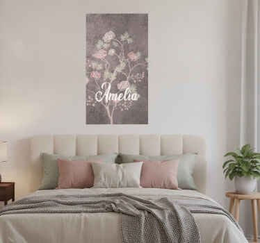 Poster vintage árbol de rosas estilo vintage - TenVinilo