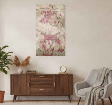 Poster vintage hiedra estilo vintage - TenVinilo