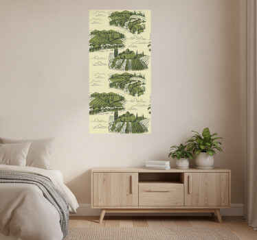 Poster vintage paisaje rural - TenVinilo
