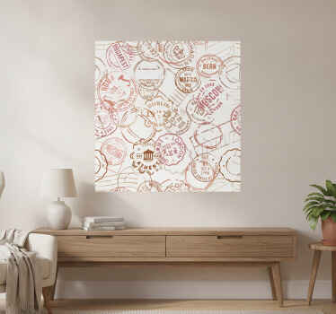 Poster vintage sellos retro - TenVinilo