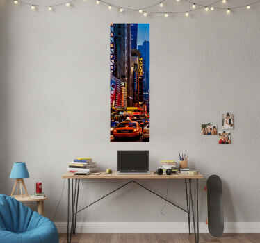 Poster paisajes vinilo decorativo nevera times square - TenVinilo
