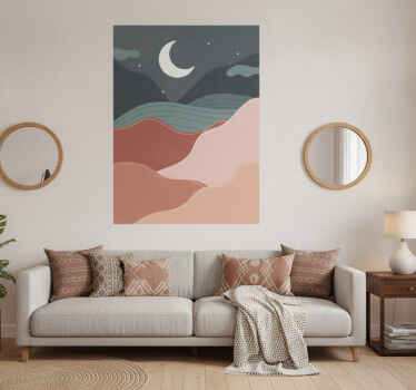 Poster landschaft boho nacht - TenStickers