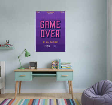 Gaming poster spiel vorbei - TenStickers