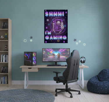 Gaming poster ich bin am zocken - TenStickers