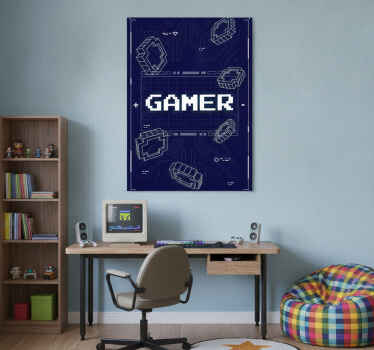 Gaming poster für retro gamer - TenStickers