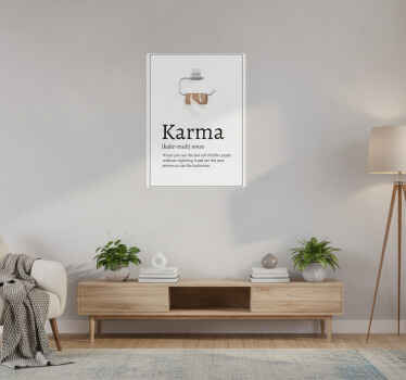 Poster text karma definition - Tenstickers