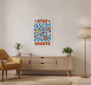 Poster text håll dig groovy - Tenstickers