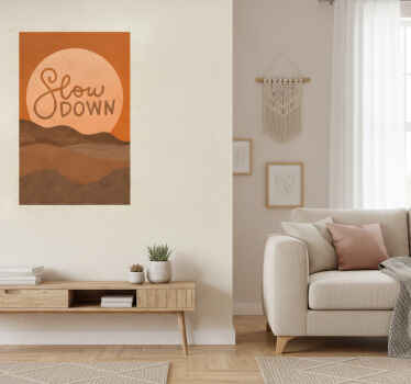 Poster zitat langsamer werden - TenStickers