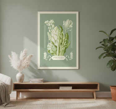 Affiche plantes saison des asperges - TenStickers