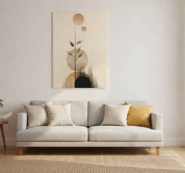Affiche plantes abstraites style boho - TenStickers