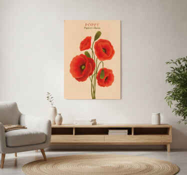 Blumenposter mit mohnblumen - TenStickers