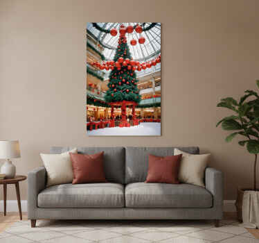 Christmas poster tree in the mall - TenStickers