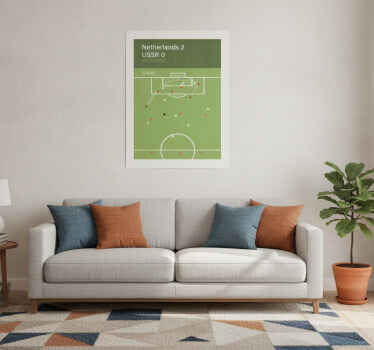 Football poster 1988 goal - TenStickers