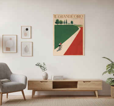 Poster cyclisme le grand giro - TenStickers