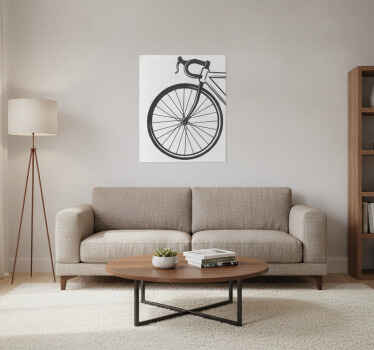 Cycling poster minimalist bicycle art - TenStickers