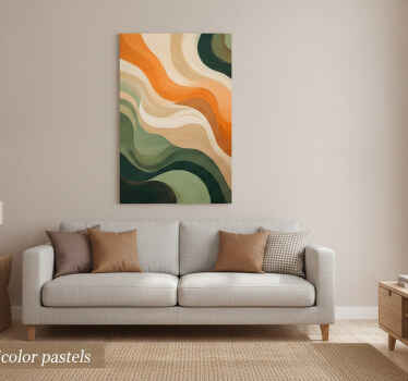 Art poster in multicolor pastels - TenStickers