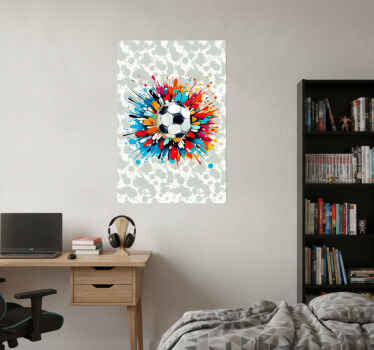Poster de futebol explosão - TenStickers