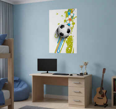 Football poster in action - TenStickers