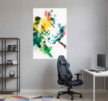 Football poster sport in motion - TenStickers