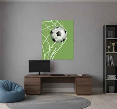 Football poster scoring a goal - TenStickers