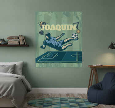 Football poster personalized with your name - TenStickers