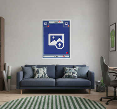 Football poster customizable vinyl football sticker - TenStickers