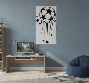 Football poster decorative vinyl football stars - TenStickers