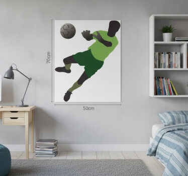 Football poster of a stretched youth goalkeeper - TenStickers