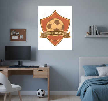 Football poster custom champion sticker - TenStickers