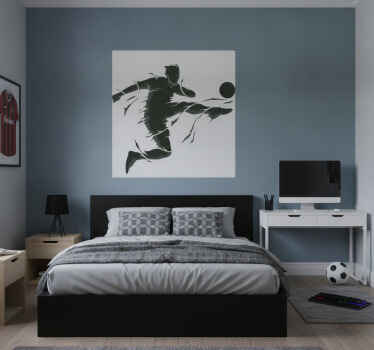 Poster fútbol adhesivo jugador - TenVinilo