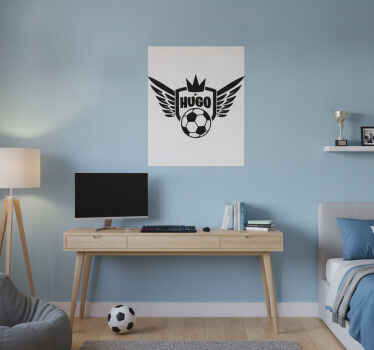 Poster fútbol vinilo infantil campeón del fútbol - TenVinilo