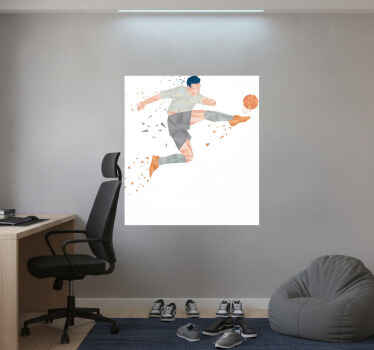 Football poster abstract professional player - TenStickers