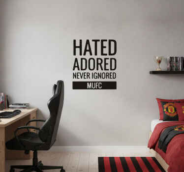 Football poster manchester united wall decal - TenStickers