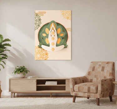Zen poster namaste yoga art print - TenStickers