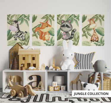 Poster Zebra im Dschungel - TenStickers