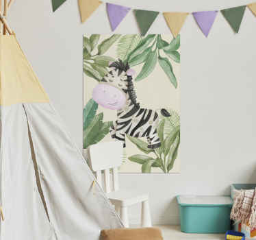 Poster Zebra im Dschungel - TenStickers