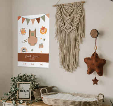 Poster personnalisé style bohème - TenStickers