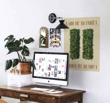 Poster l'Air de la Forêt avec motif buisson - TenStickers