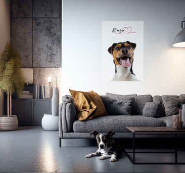 Tilpasset hundekærlighed Hunde plakat - TenStickers